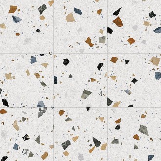 Carrelage style granito blanc gris coloré 60x60 Stracciatella nacar – Paquet 1.44 m2