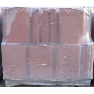 Palette chaperon plat 40x27x5 rouge - 160 chaperons