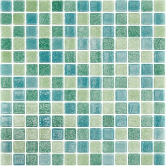 Emaux de verre vert 33.5x33.5 cm Togama Azores - Paquet 2 m2