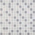 Emaux de verre blanc, blanc nacré et gris métallisé 33.5x33.5 cm Togama Sydney - Paquet 2 m2