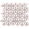 Mosaique mur / sol Geométrique marbre beige gris 30x30 cm Mat Inter – La Plaque