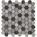 Mosaique mur / sol Hexagone gris 30x30 cm Mat Inter – La Plaque