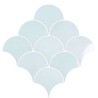 Faience écaille bleu clair 12.5x6.3 cm Estilker Mystic – Paquet 48 carreaux
