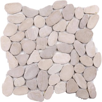 Galets beige 30x30 rectifiés Mat Inter - La Plaque