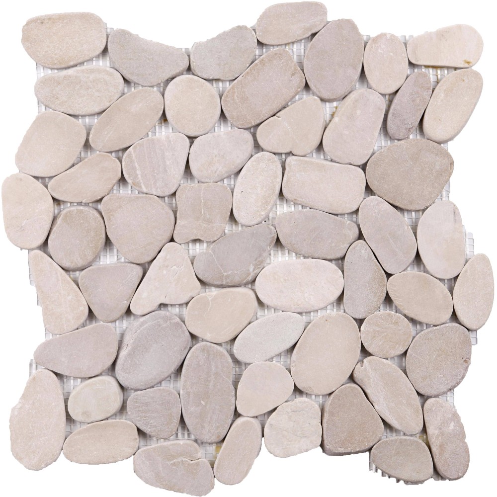 Galets beige 30x30 rectifiés Mat Inter - La Plaque