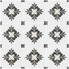 Carrelage noir décor fleur or imitation ciment 20x20 Estilker Venice - Paquet 24 carreaux