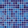 Emaux de verre bleu 33.5x33.5 cm Togama Turquesa - Paquet 2 m2
