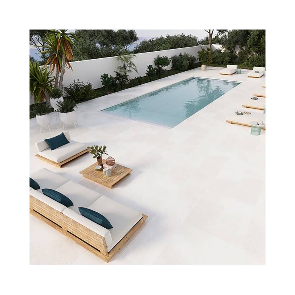 carrelage piscine antiderapant beige imitation pierre 60x60 ceramica mayor stromboli light paquet 1.44 m2