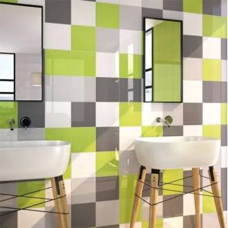 carrelage vert brillant 20x20 ceramica ribesalbes carpio menta brillo paquet 1 m2
