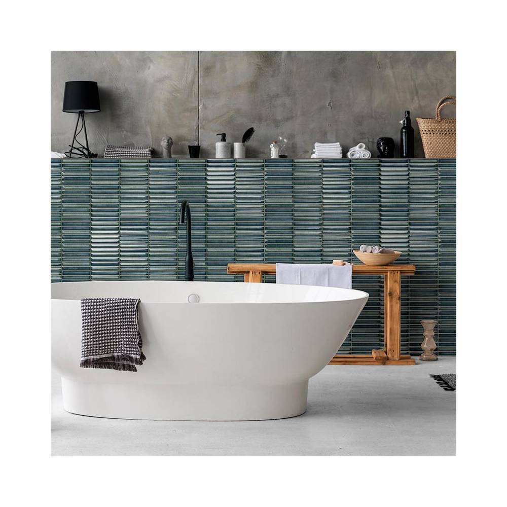 carrelage vert 11.5x23 estudio ceramico karatsu wear paquet 0.64 m2