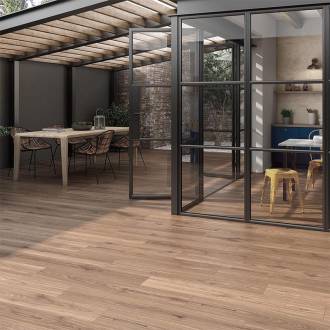 carrelage imitation bois noyer 20x120 itt ceramic montreal rovere paquet 1.66 m2