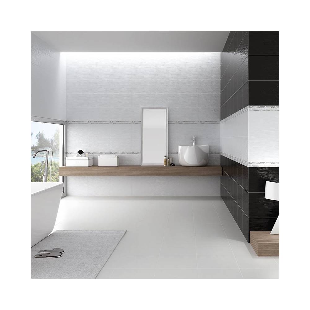 carrelage blanc brillant 25x40 pasicos ceramica sunshine white paquet 1 m2