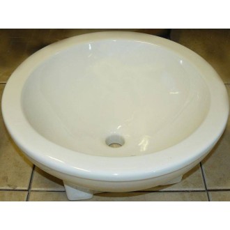 Vasque ronde blanche à poser - Diamètre 50 cm