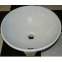Vasque ronde blanc à poser 40 cm