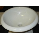 Vasque ronde blanc à encastrer 45 cm