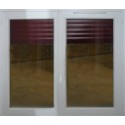 Fenêtre pvc blanc double vitrage hauteur 125x120 largeur