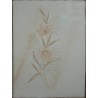Faïence beige Décor fleur n°1 15x20 Grespania -  Paquet 1 m2