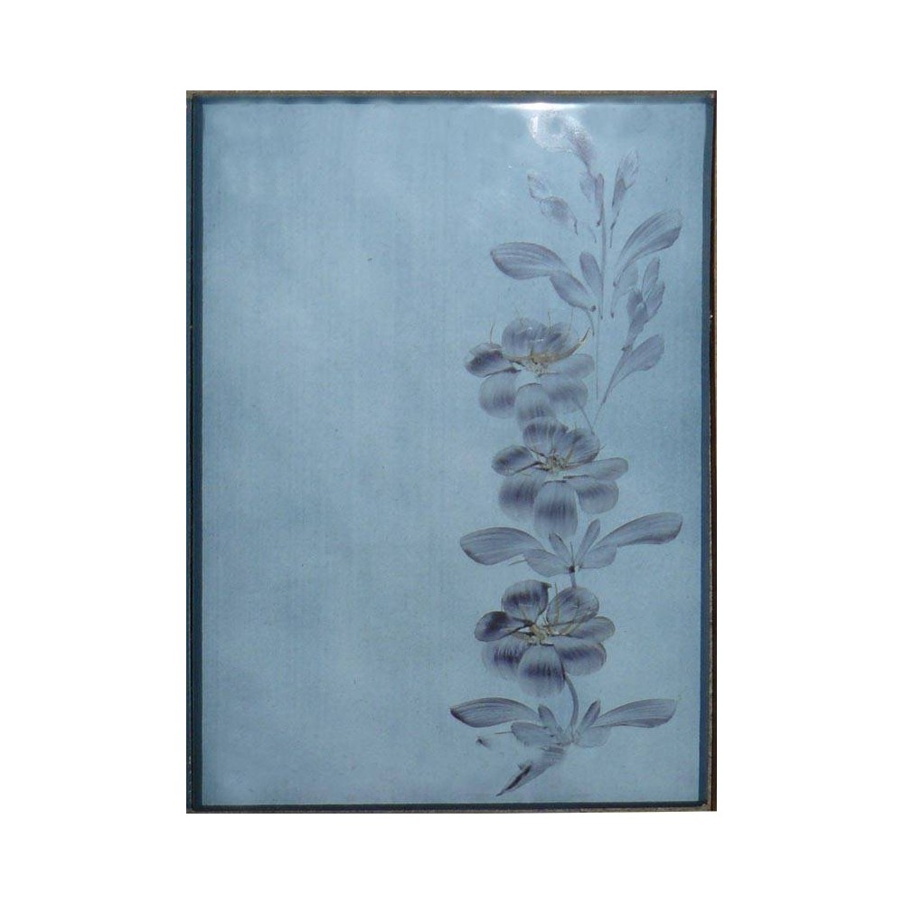 Faïence bleu Décor fleur 22,5x15 Cemar - Paquet 1,68 m2 